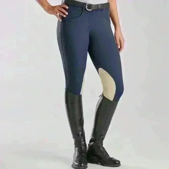 Hadley Mid-Rise Breeches by SmartPak - Knee Patch, Size 30L - Picture 1 of 15